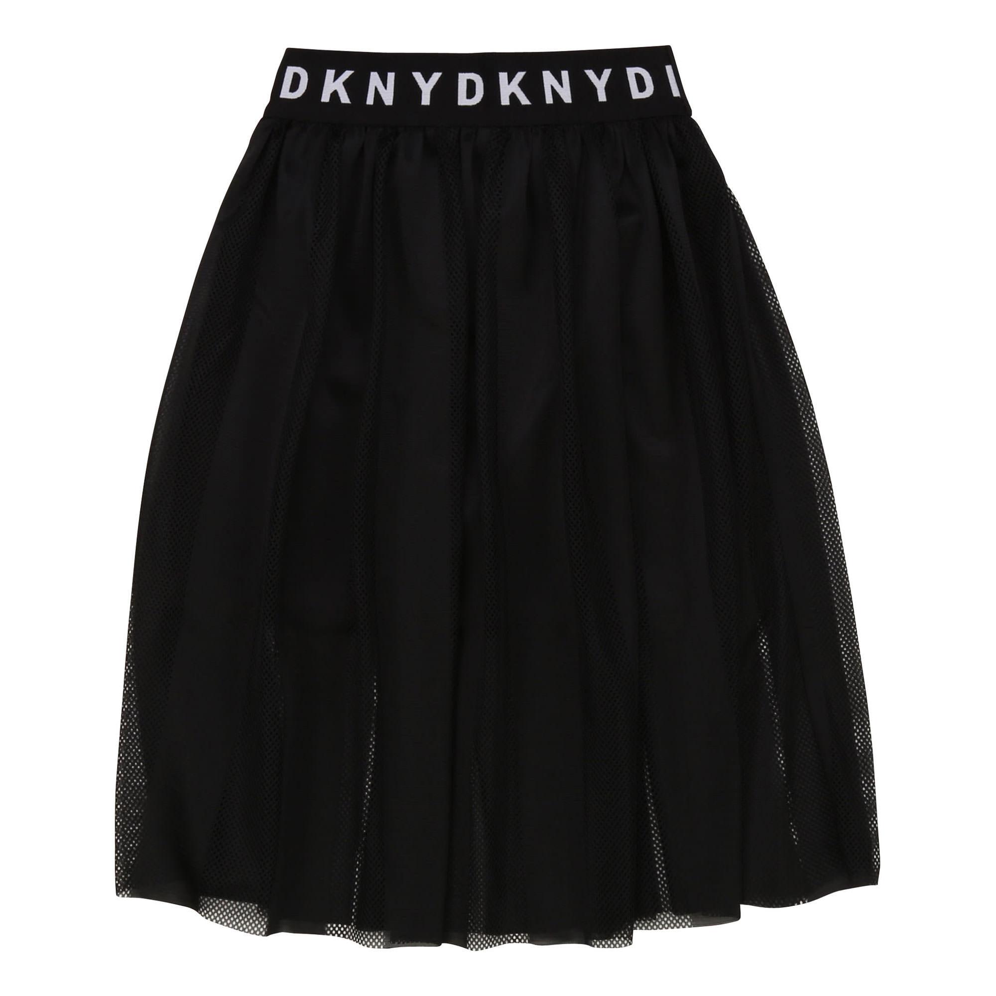 Banded Mesh Skirt